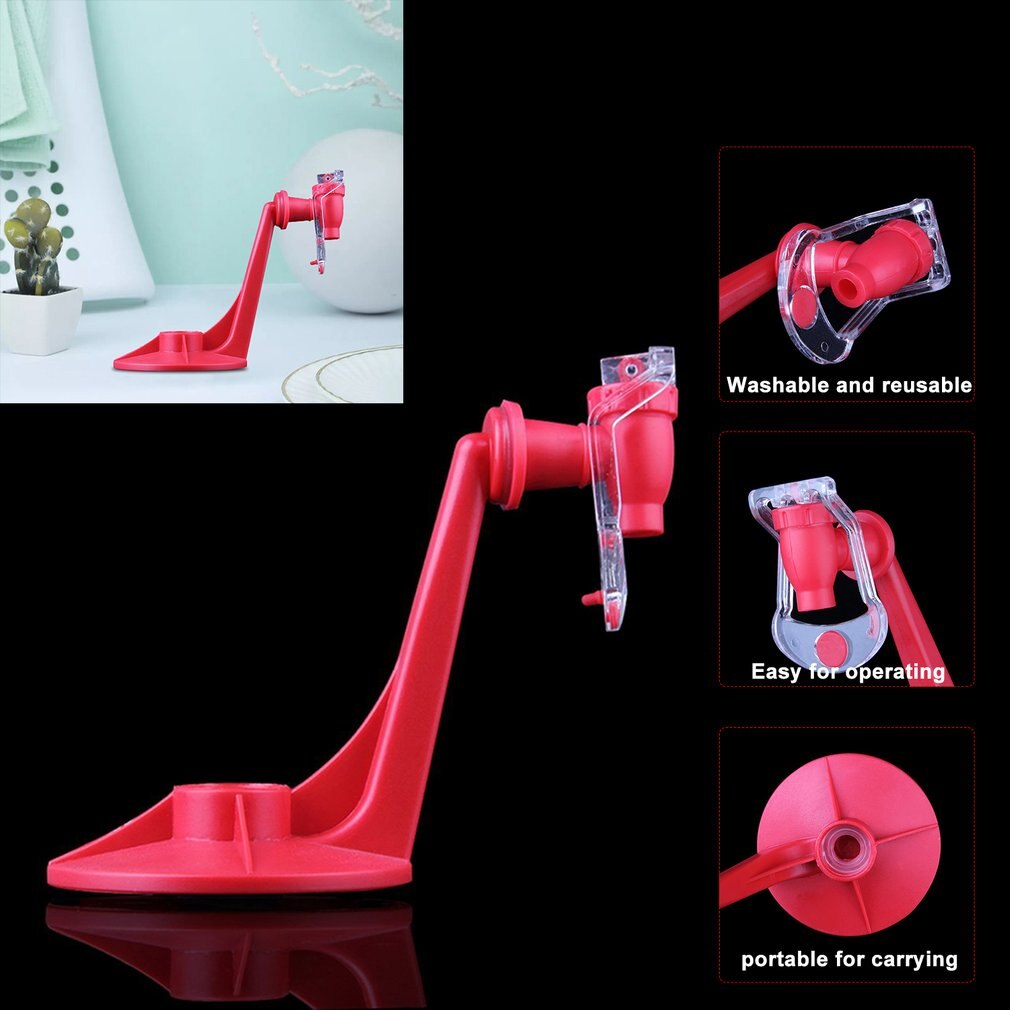 Portable Drinking Soda Dispenser Water The Magic Tap Drinking Water Dispense Bottle Upside Down Coke Drink Dispenser