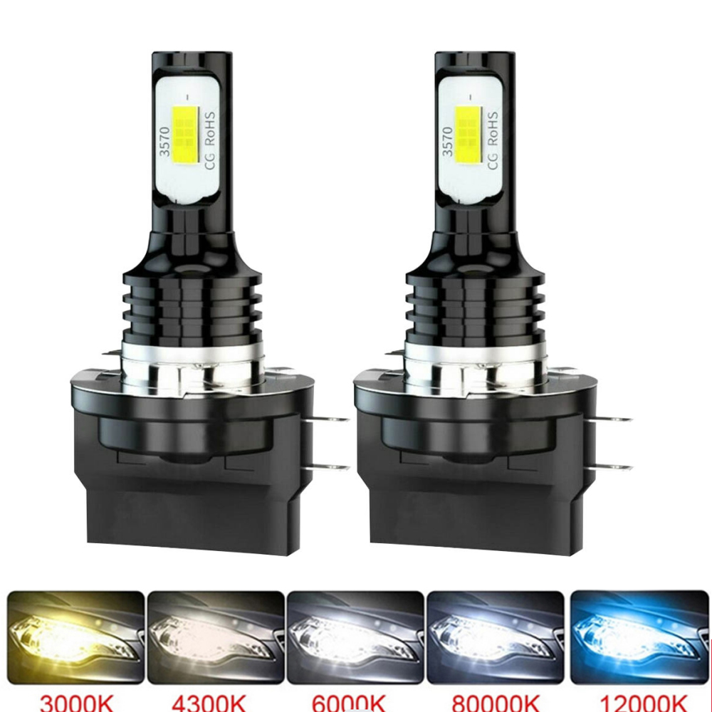 2 Stücke 20000LM 100 W 6500 K 3000 K 12000 K H15 H11B LED-scheinwerfer CSP Chip Auto Nebelscheinwerferlampen 12 V 24 V