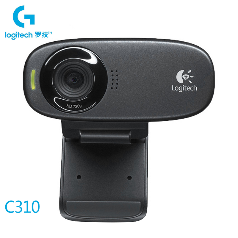 Logitech C310 720P HD Webcam Stereo Computer PC Laptop Web Camera Built-in Microphone For Webcast Live Video Conference Calling