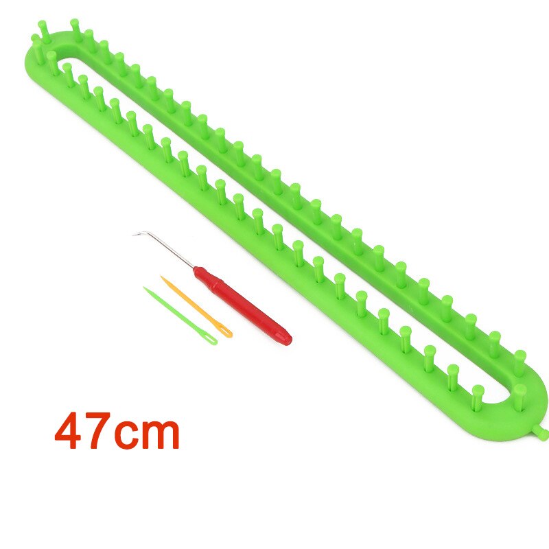 Rectangle Round DIY Knitting Loom Scarf Sweater Hat Shawl Stitching Knit Handmade Craft Weaving Braiding Tool: Light Grey