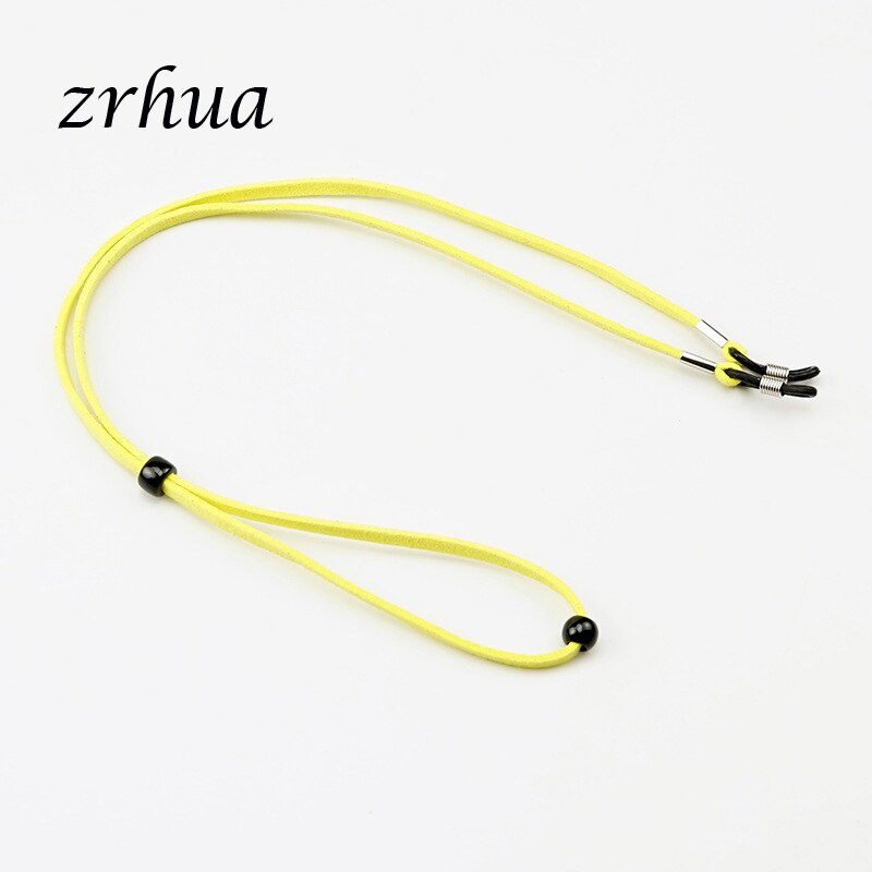 Zrhua briller har på seg holdetråd justerbar solbrillesnor stropp praktisk brilleglass streng lanyard 1pc anti-lost: Gul