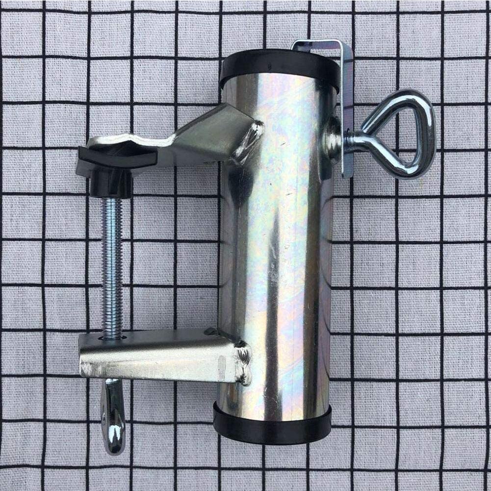 Galvaniseret udendørs terrasse montering strand fiskeri paraply holder klip beslag have gård fast parasol stativ stol klemme