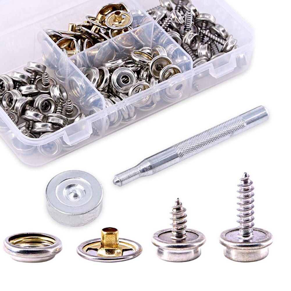 150 Pcs Canvas Snaps Kit Stainless Steel Fastener ... – Grandado