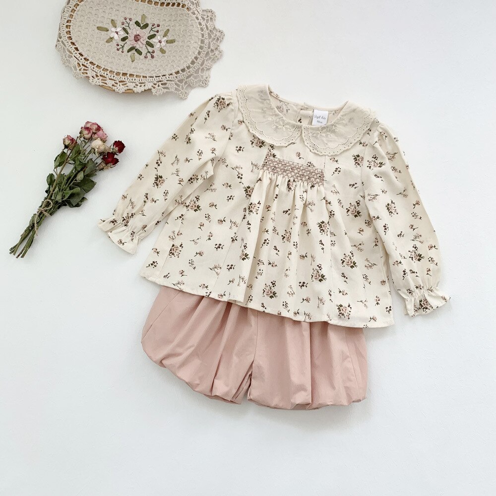 Pantaloncini per bambini lunghezza caviglia vita elastica moda allentata moderna nuova moda confortevole morbido semplice estate bambini ragazze