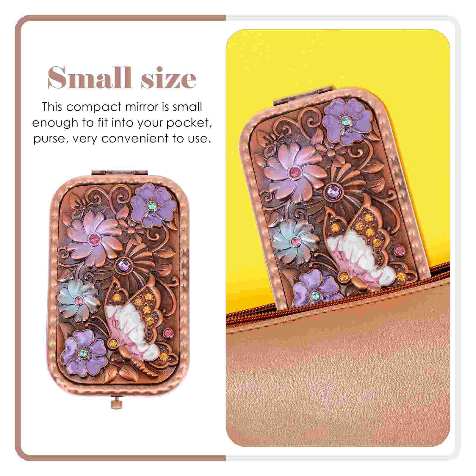 Two-sided Makeup Mirror Foldable Mirror Travel Makeup Mirror for