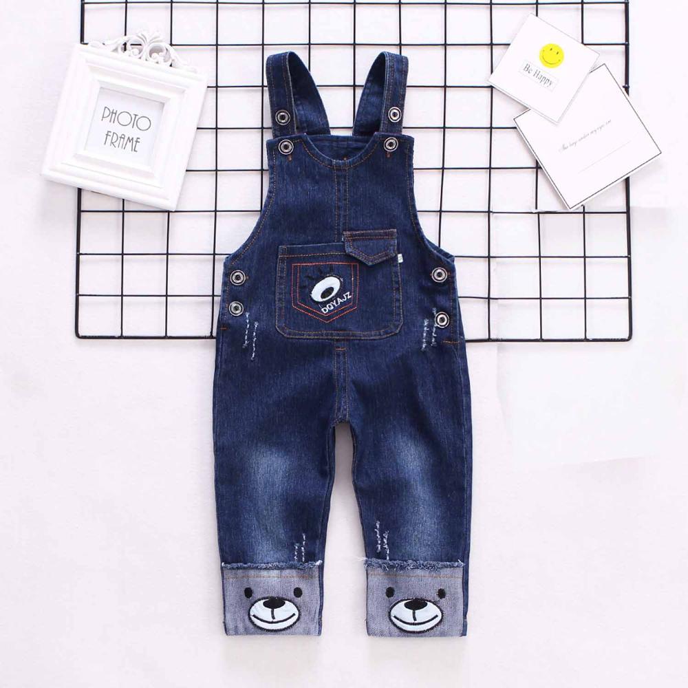 IENENS Infant Boy&#39;s Jeans Overalls Baby Cartoon Dungarees Toddler Long Pants Kids Boy Denim Jumpsuit Clothes Clothing Trousers: Default Title