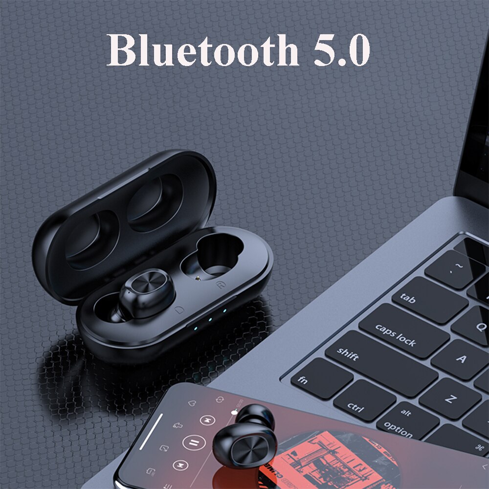 B5 Tws Bluetooth Draadloze Oortelefoon 5.0 Touch Control Oordopjes Waterdichte 9D Stereo Muziek Headset 300 Mah Power Bank