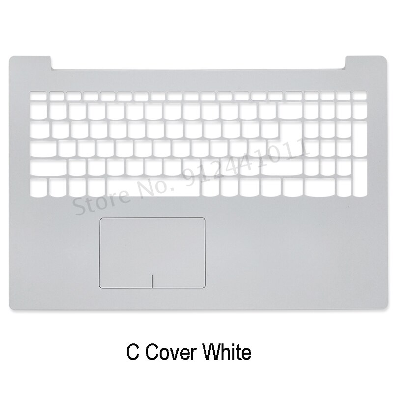 Coque arrière LCD pour ordinateur portable Lenovo, compatible avec IdeaPad 320 – 15 320-15IKB 320-15ISK 320-15ABR, lunette avant, charnières repose-paume, boîtier inférieur blanc