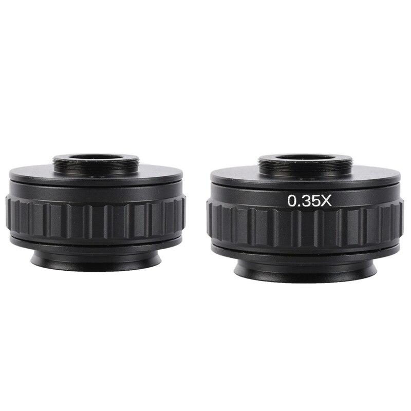 2 Pcs C Mount Lens Adapter Focus Adjustable Camera Installation C Mount Adapter, 0.5X & 0.35X: Default Title