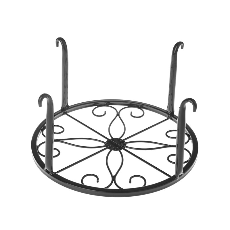 Metal Plant Pot Stand Flowerpot Base Holder Rack Round Indoor Outdoor Home Decor