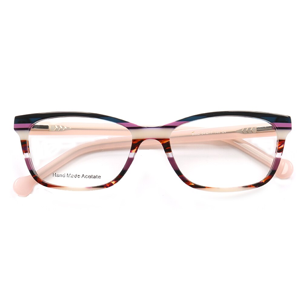 Óculos feminino olho de gato, armação clássica para mulheres, quadrado, aro completo, óculos rx, óculos leve, acetato: C4