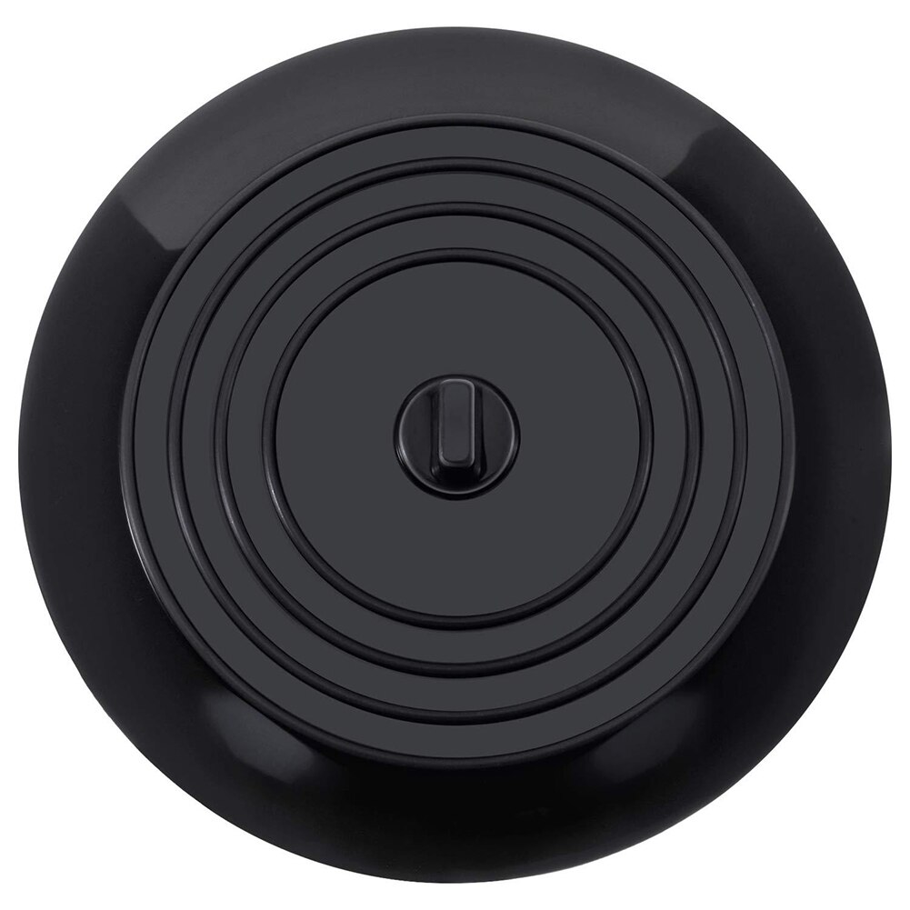 15cm Round Large Silicone Sink Plug Floor Drain Cover Rubber Stopper Bathtub Drain Plug TB: Black
