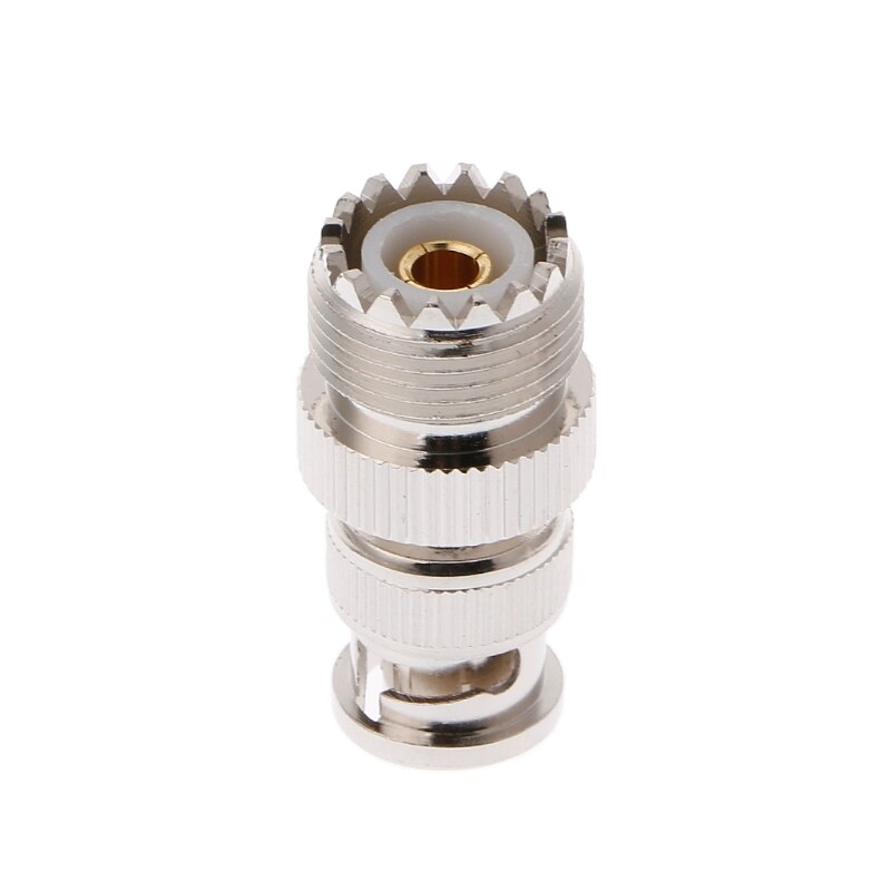 BNC Male Plug To UHF SO239 PL-259 Female Jack RF Coaxial Adapter Cable Connector