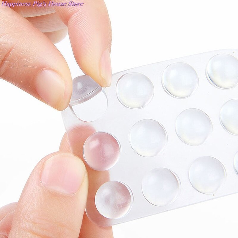 24 Stks/set Transparante Anti Slip Siliconen Schokdemper Zachte Kussen Voor Closestool Meubels Accessoires