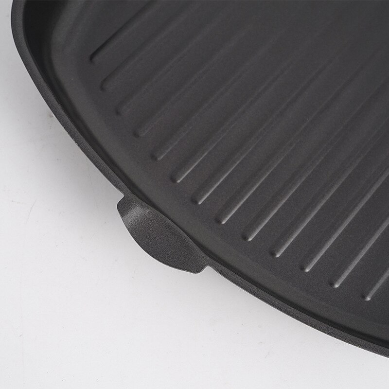 Portable Frying Steak Pan Outdoor Grill Cooking BBQ Pan Fish Steak Frying Cooker with Handle Multi-function Folding Pan