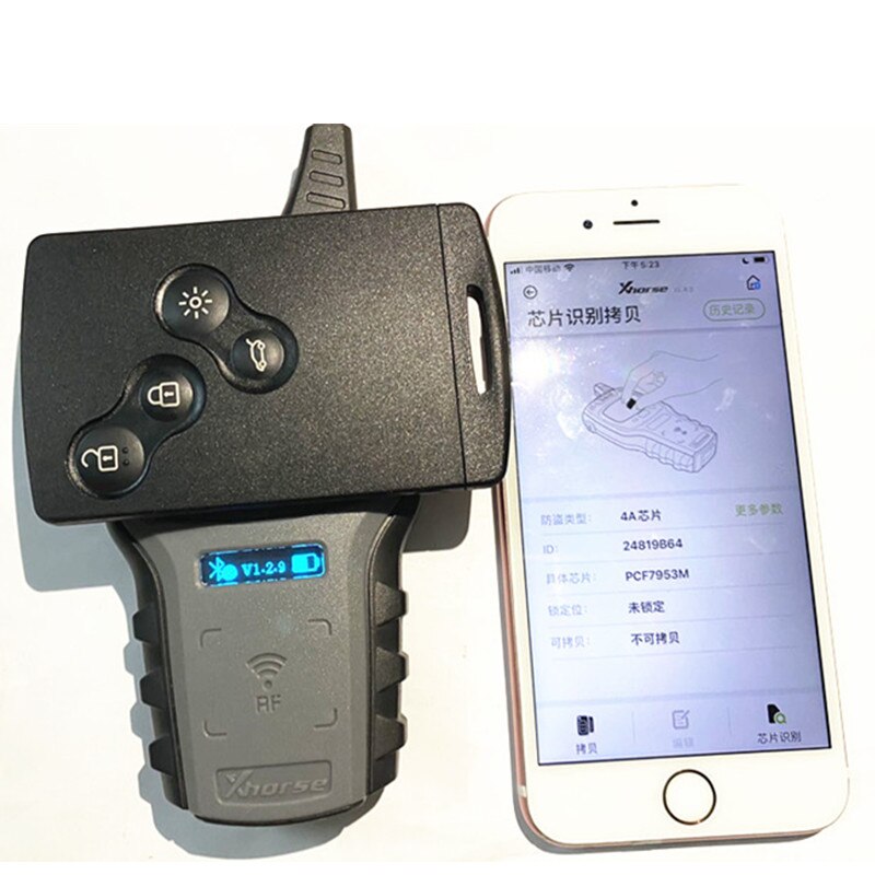 4 Buttons Smart Key 433MHz PCF7953 Chip Passive Keyless Go / Entry System For Renault Clio 4 Key After