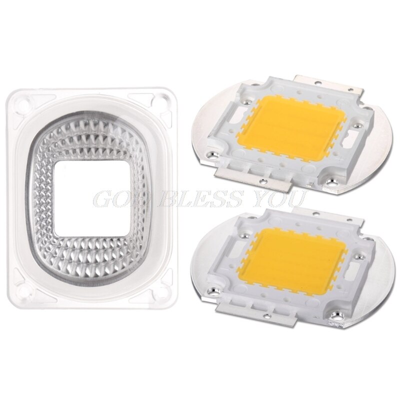 Led Lens Reflector Voor Led Cob Lampen Pc Lens + Reflector + Siliconen Ring Cover Shade