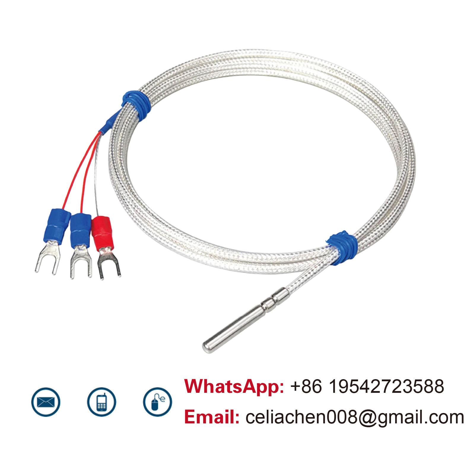PT100 Temperature Sensor RTD Temperature Probe Platinum Resistance Thermometer PT100 RTD Sensor Industrial Temperature Sensor