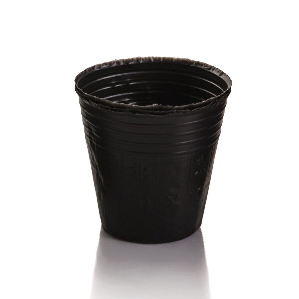 Berçário de plástico para plantas, vaso para mudas, saco de alimentação, suporte para jardim com 100 peças