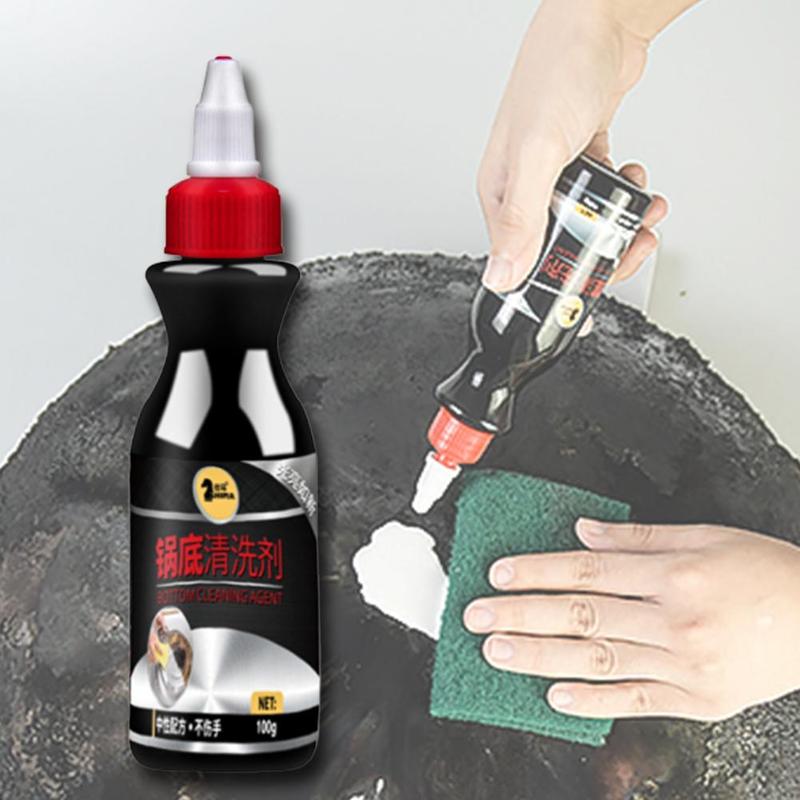 100g Stainless Steel Cleaner Metal Surface Rust Dirt Pot Ultra Kitchen Cleaning Effective Non-toxic Bottom Remove J7E8