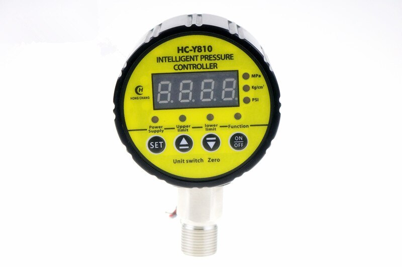 380V AC Hydraulic Air Compressor Digital Pressure Switch 0-0.01Mpa M20 x 1.5