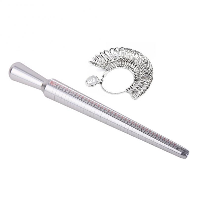 EU/JP/KR/UK Jewelry Tools Ring Mandrel Stick Useful Standard Jewelry Measuring Tool Rings Sizer Metal Finger