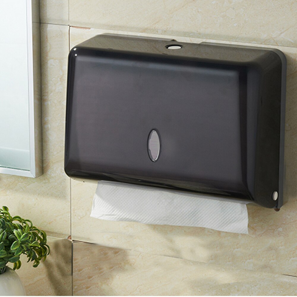 Wall-mounted Bathroom Tissue Box Paper Tissue Container Paper Towel Dispenser Tissue Box Holder(White)