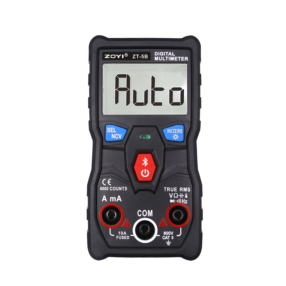 Auto Ranging 6000 Counts DMM Capacitance Temperature ABS Digital Bluetooth Silica Gel Handheld Black Wireless Digital Multimeter: Brown