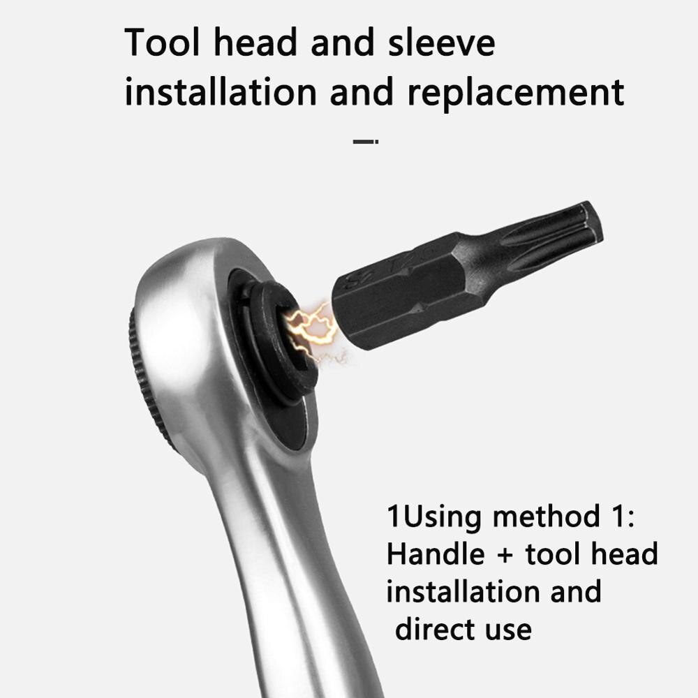 Ratche Wrench Set Torque Socket Spanner Ratcheting Wrench Spanners Garage for Bicycle Repair Tools