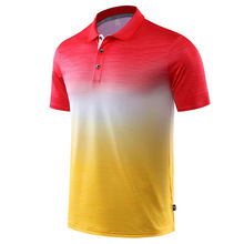 Golftröjor för män röd gul snabbtorkande sportträning kortärmad sportkläder dam golfkläder t-shirt för golf