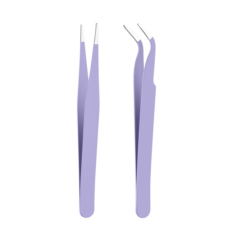 Roestvrijstalen Pincet Sieraden Maken Gereedschap Diy Epoxyhars Mal Gereedschap Kleur Pincet Kits Handgemaakte Sieraden Accessoires: Paars