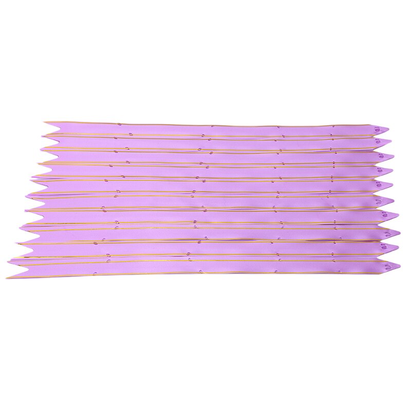 10 stk/pakke gør-det-selv sløjfedekoration bryllupspynt jul håndtrukne blomster materiale festlig dekoration: Lys lilla