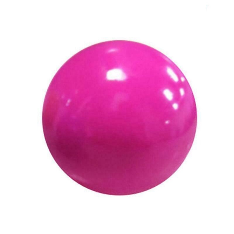 Boule de décompression autocollante, boule murale, ventouse, jouet, boule cible autocollante: VIOLET