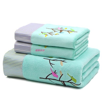 Katoen Volwassen Handdoek Set 3Pcs Kant Bad Hand Gezicht Strand Roze Handdoeken Borduren Familie Volwassen Bruiloft Thuis FG1001: 7