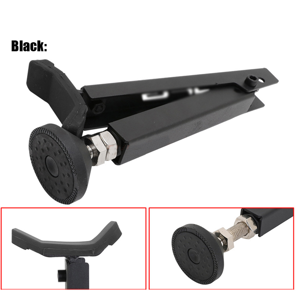 Motorcycle Portable Single Sided Paddock Stand Adjustable Rear Wheel Side Support Stand Foldable Universal Tire Repairing Tool: army green