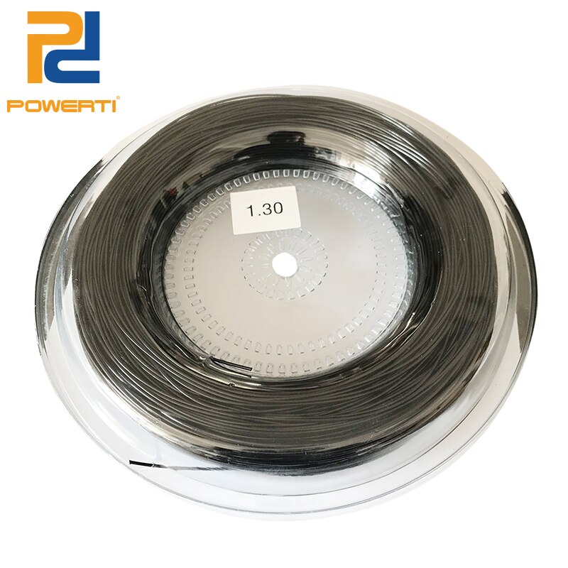 POWERTI 2 reels/lot 1,3mm 4G Tennis String Poly Ausbildung String Outdoor Sport Tennis Schläger String 200m/reel