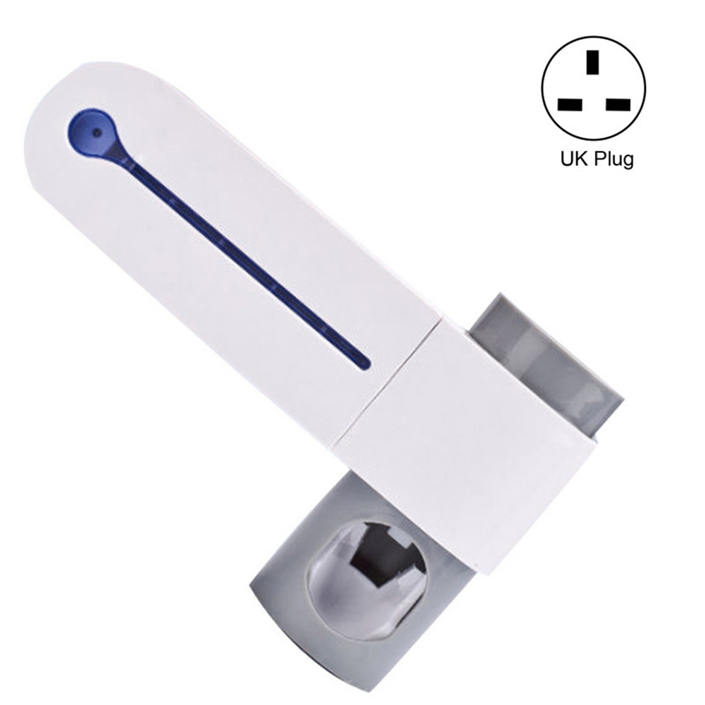 Tandenborstelsterilisator automatische tandpasta dispenser antibacteriële uv-licht ultraviolet dispenser tandenborstelhouder mondreiniger: Vk