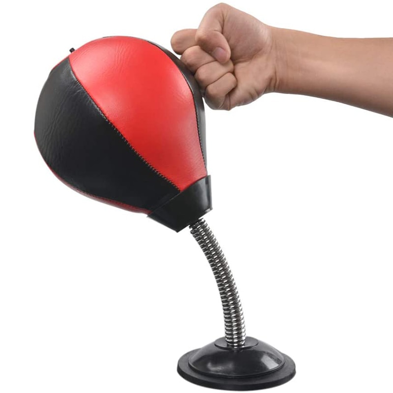 Boxing Punching Bag Decompression Inflatable Free-Stand Tumbler Sucker Desktop Boxing Vent Ball Pressure Relief Office Artifact