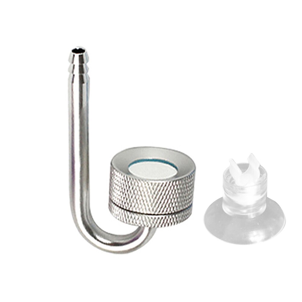 1pc onderdelen voor een aquarium zwembad vis tank diffuser koolstofdioxide verstuiver: Zilver