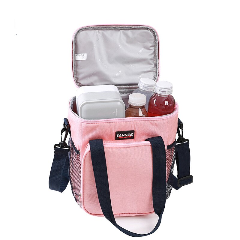 9L waterproof oxford cooler bag portable thermal lunch picnic box cool insulated shoulder bag ice pack food drinks fresh bag