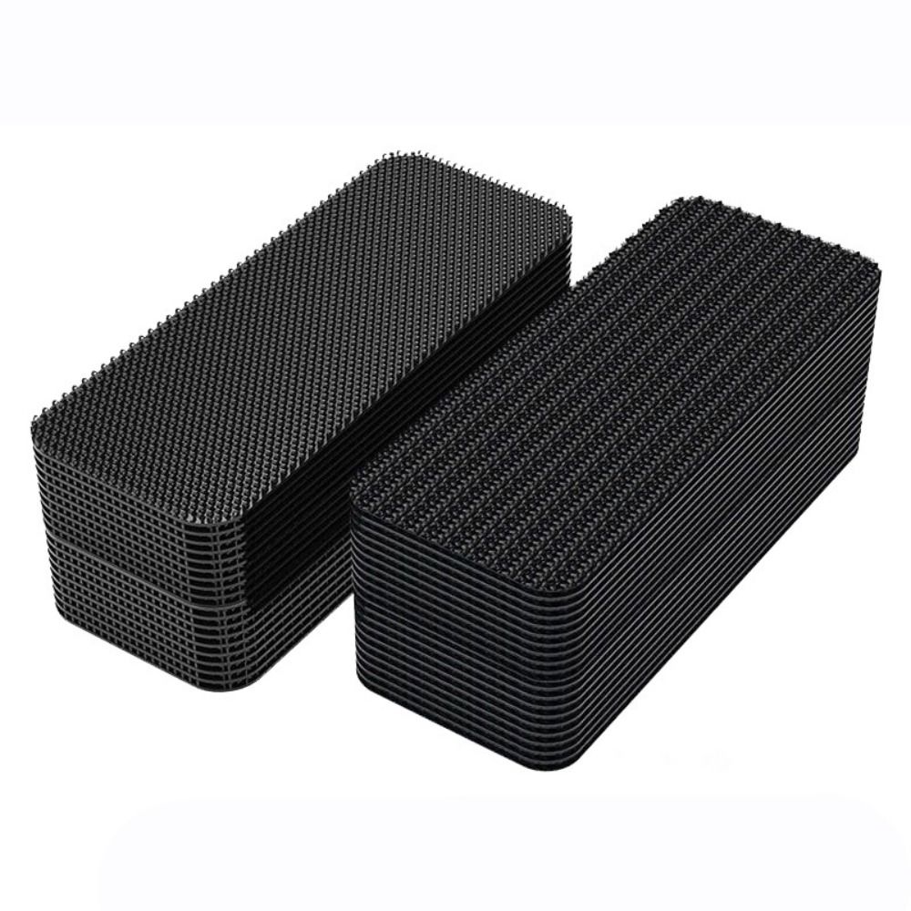 Uniwersalny samochód taśma dywanowa mata uniwersalna podłoga klips uchwyt mocujący uchwyt samoprzylepne zapięcie naklejki mata podłogowa do samochodu: Brązowy