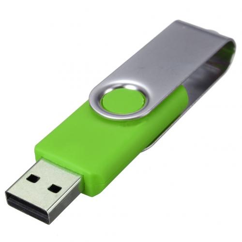 Kleurrijke 64MB Draagbare Roterende USB 2.0 Flash Memory Stick Pen Drive Data Opslag Draaibare U Disk Voor Computer: green