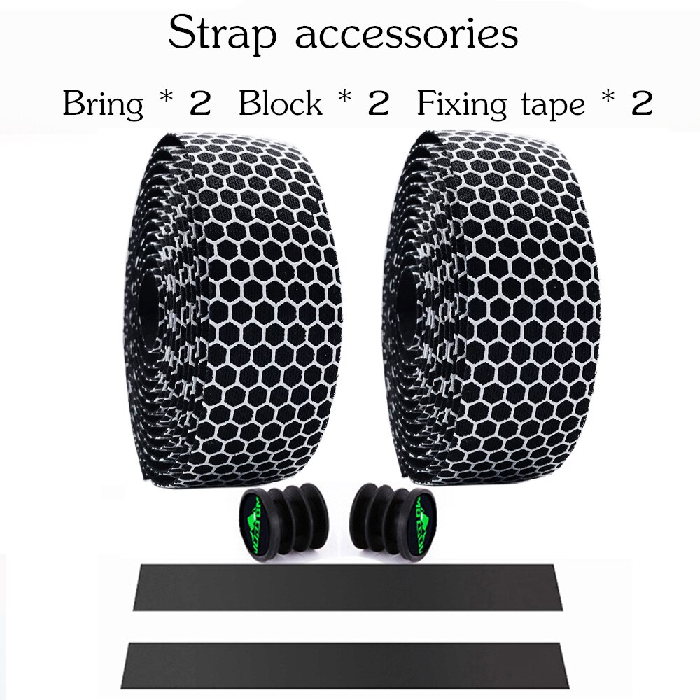 MOTSUV Bicycle Handlebar Tape Road Bike Silica Gel Tape EVA Soft Breathable Bike Bar Tape Fixed Gear Belt Bicycle Accessories