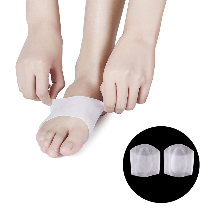 Gel de silicona Plantillas ortopédicas pie plano arco soporte corrección y cuidado de Pies Ortopedik Tabanlik Plantillas Para Los Pies