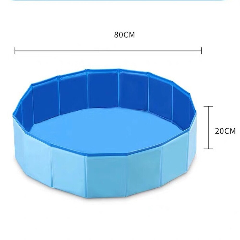 60/80/120/160 Cm Summer Portable Folding Swimming Pool Paddling Bathing Tub Outdoor Kid Family Gathering Party Baby for Children