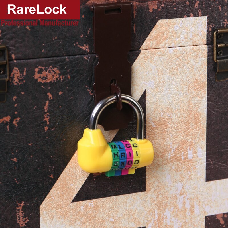 Kłódka kombinowana 4 kod blokada hasła robić torby na siłownię szafka na biżuterię DIY sprzęt MMS35 Rarelock C