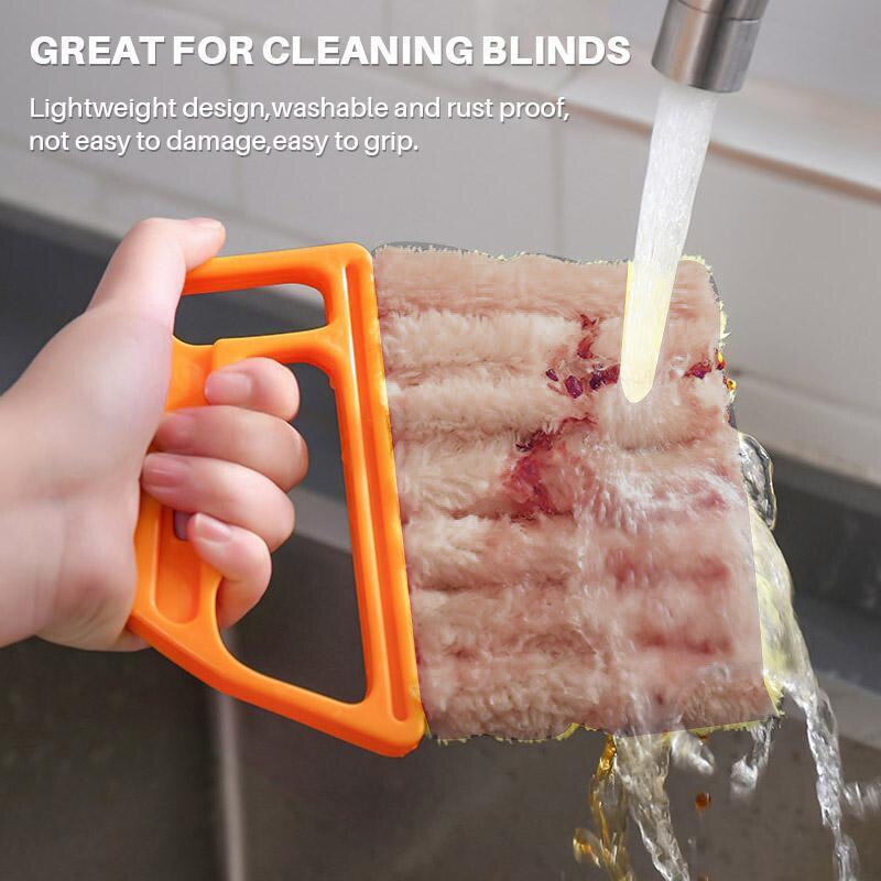 7 Vinger Thuis Afstoffen Cleaning Tool Huishoudelijke Borstel Windsnelheid Mini Blind Cleaner Airconditioner Duster Met 7 Latten