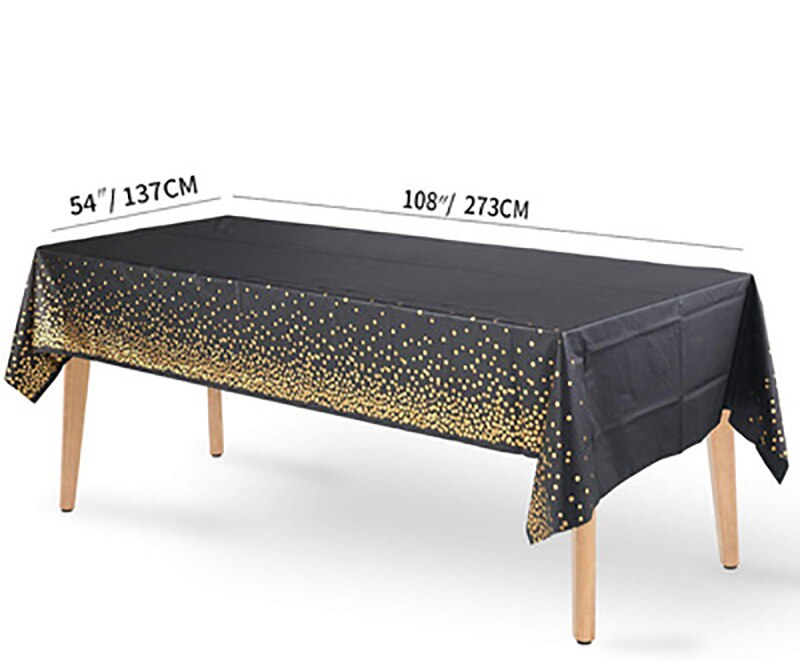 Utensílios de mesa descartáveis para festa de aniversário, decoração de crianças, chá de bebê, bolinhas douradas