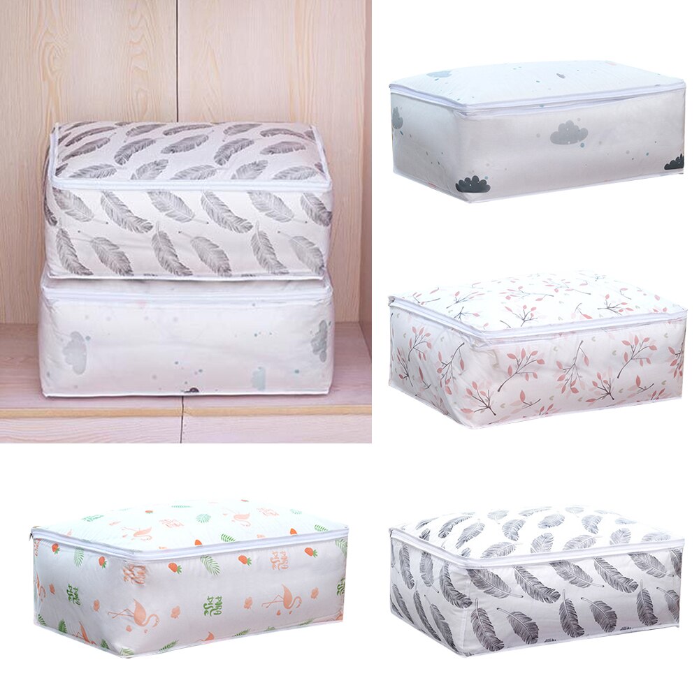 Opvouwbare quilt opbergtas kleding beddengoed deken kast organizer doos zakjes afwerking kast garderobekast container