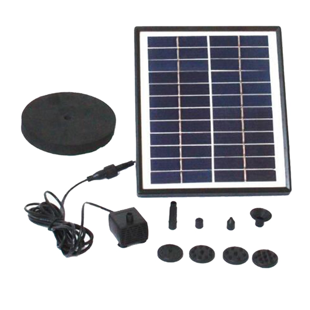 12V 5W Solar Fountain Pump Solar Water Pump Floating Fountain for Bird Bath Water Cycling Fish Tank Garden Solar Water Pump Kit